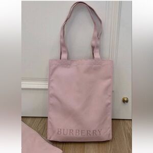 Burberry Beauty Shopper Bag in Soft Pink Canvas Tote Bag GWP NWT